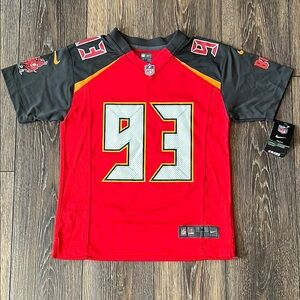 NWT Nike Tampa Bay Buccaneers Gerald McCoy #93 On Field Jersey NFL Youth Medium